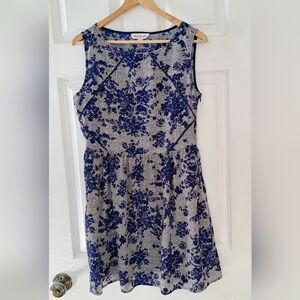 Olive & Oak Navy Floral Mini Dress | Sze   L
